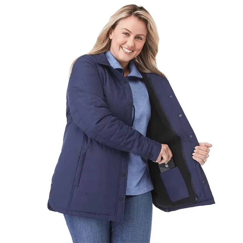 Custom Eco Insulated Lightweight Shacket for Women — view 7