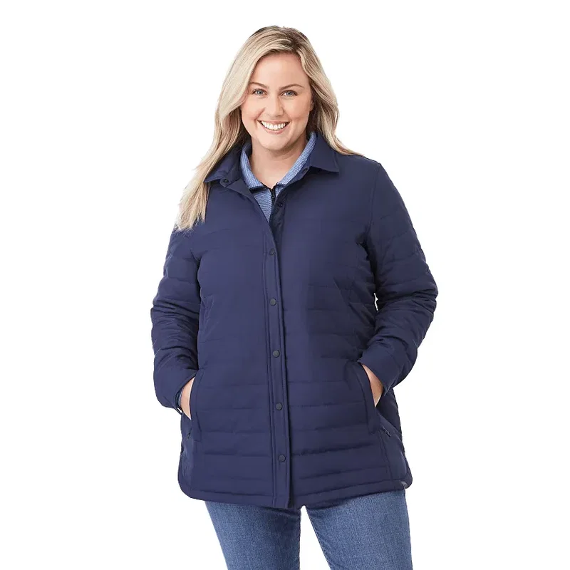 Custom Eco Insulated Lightweight Shacket for Women — view 9
