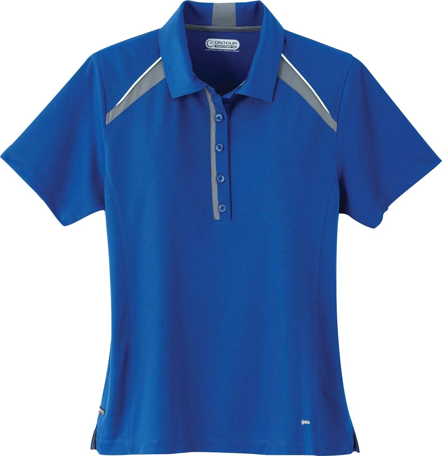 Custom QUINN Short Sleeve Polo for Women — view 2