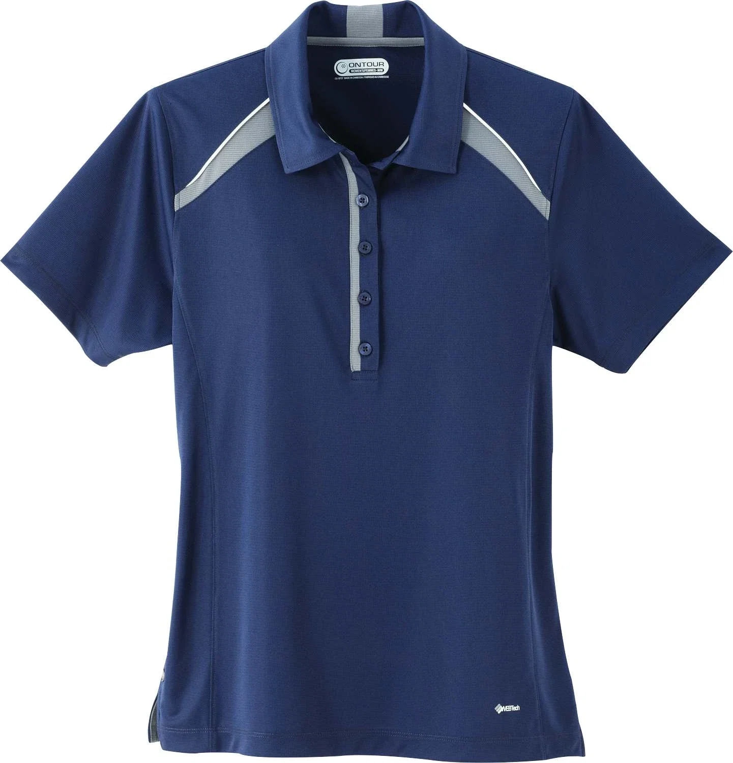 Custom QUINN Short Sleeve Polo for Women — view 4