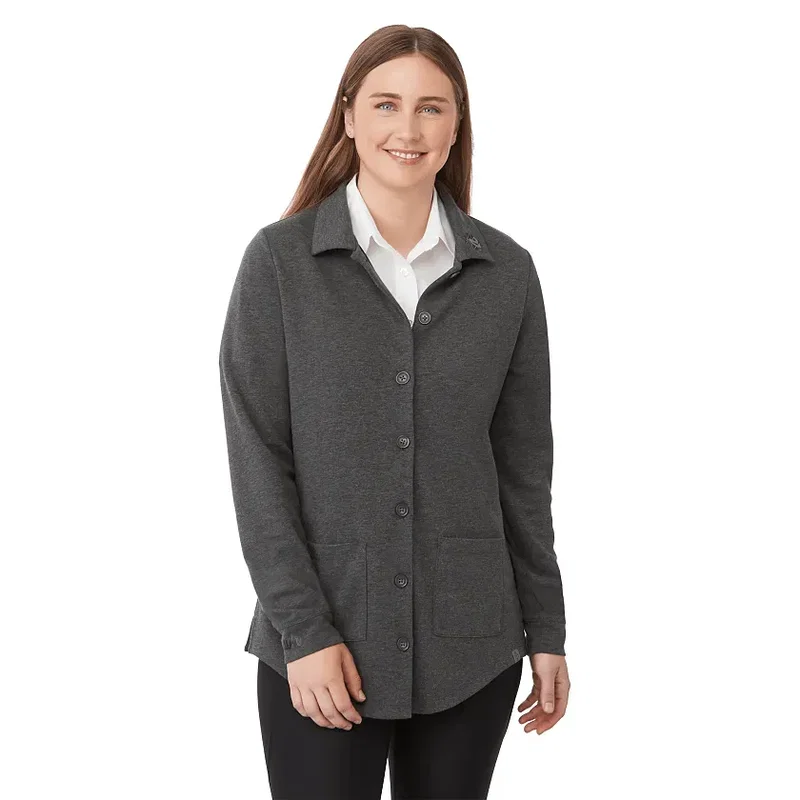 Customizable Women's Eco Knit Button Cardi — view 21