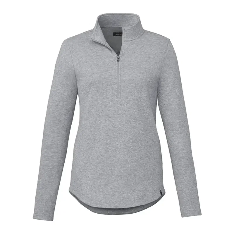 Custom Eco Knit Women's Half Zip Sweater — view 14