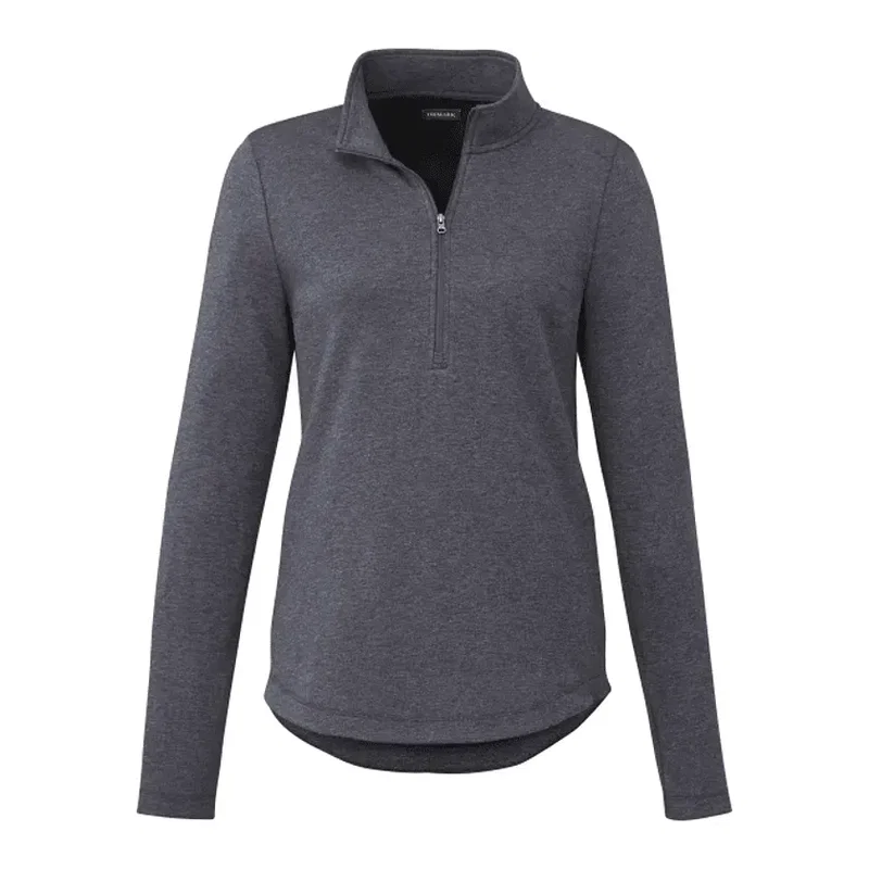 Custom Eco Knit Women's Half Zip Sweater — view 21
