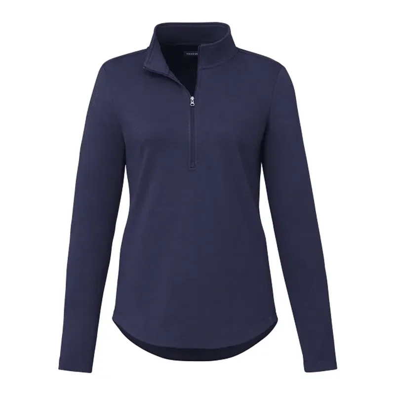 Custom Eco Knit Women's Half Zip Sweater — view 8