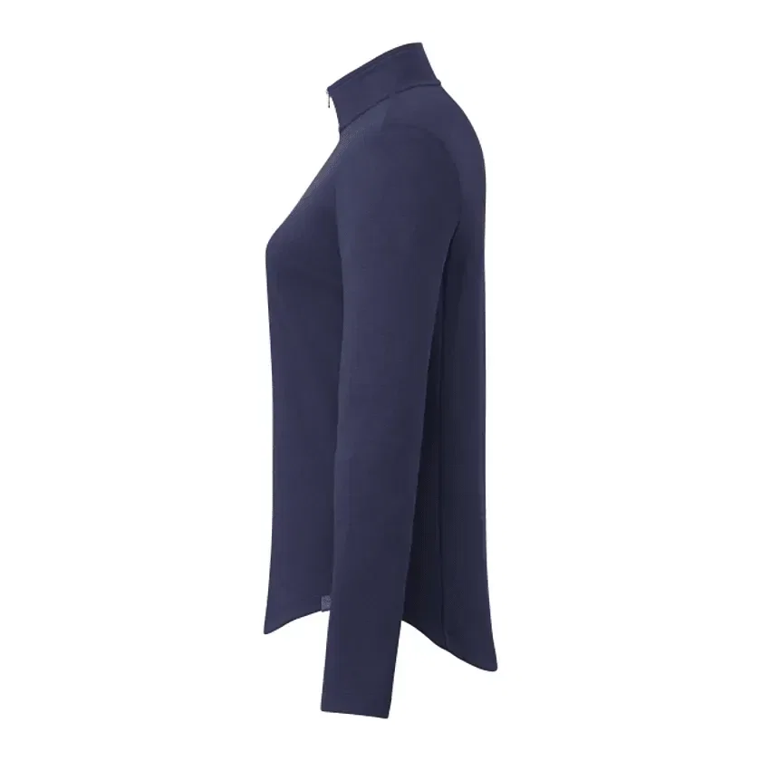 Custom Eco Knit Women's Half Zip Sweater — view 9