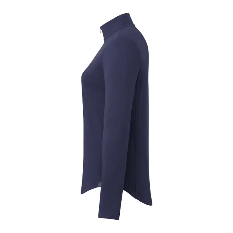 Custom Eco Knit Women's Half Zip Sweater — view 9