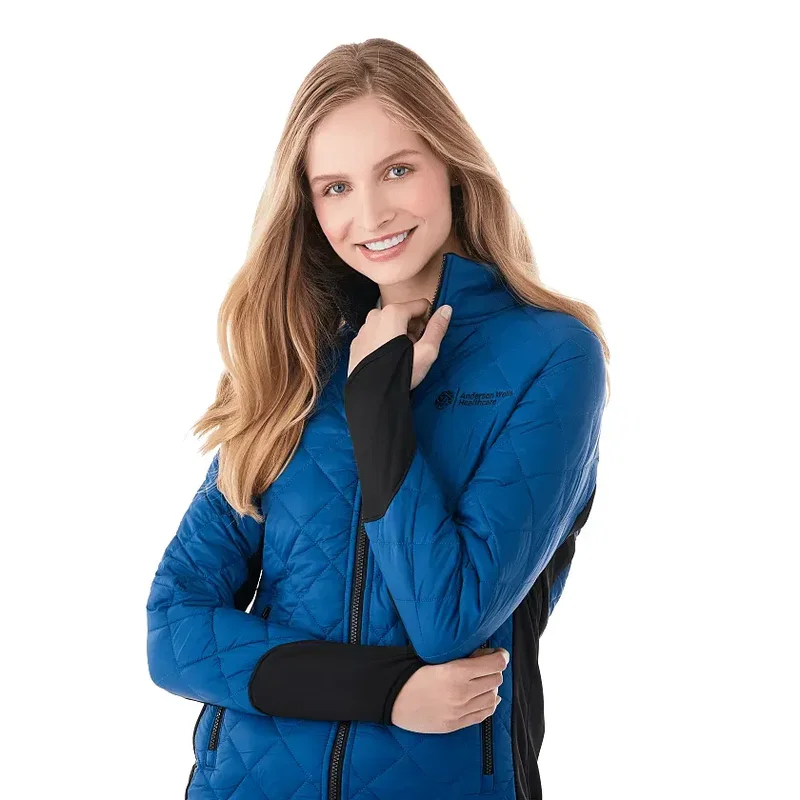 Custom Insulated Hybrid Puffer Jacket for Women — view 16