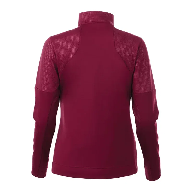 Branded Women's Full Zip Performance Jacket with Thumb Holes - Senger Knit — view 10