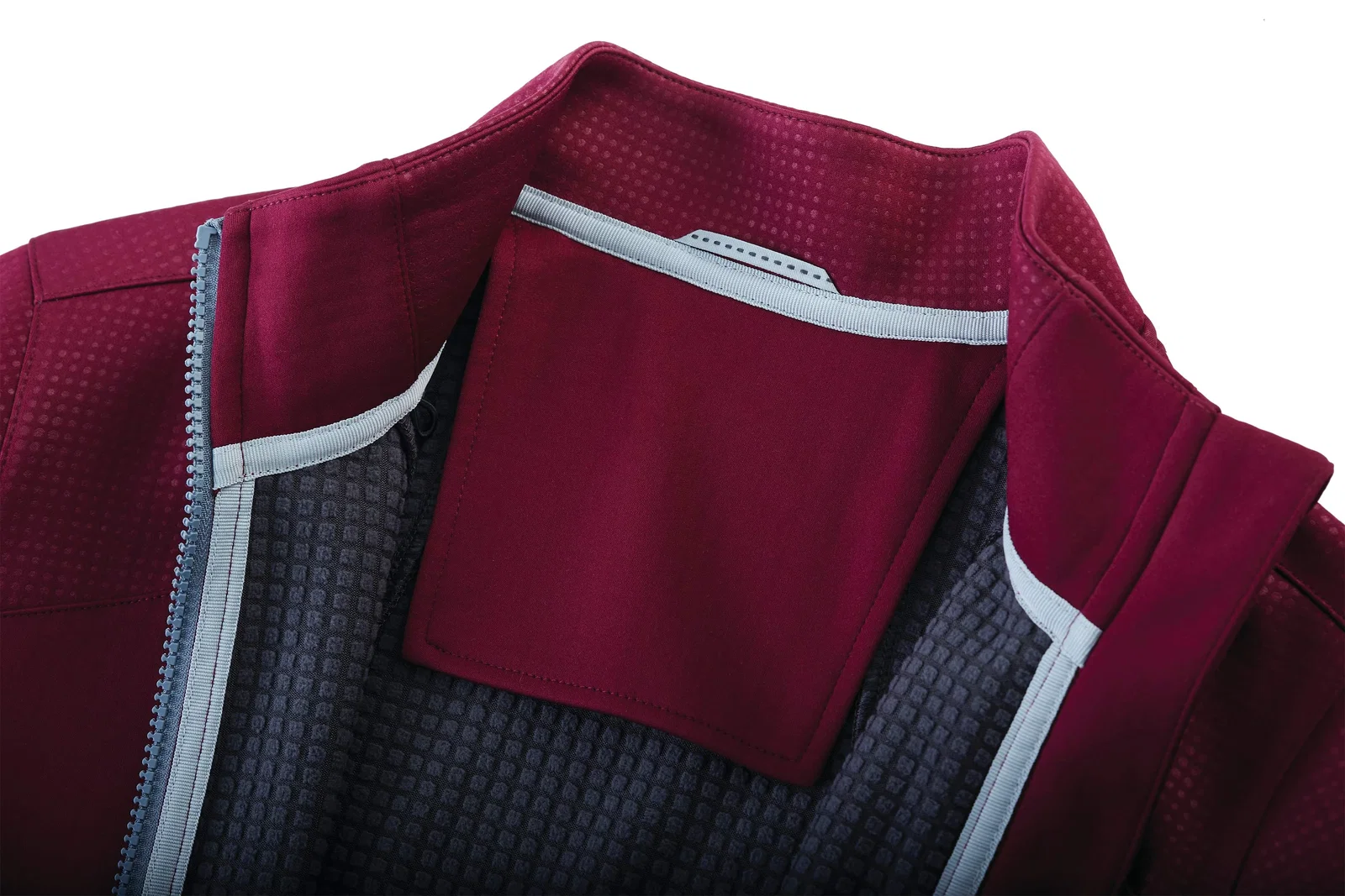 Branded Women's Full Zip Performance Jacket with Thumb Holes - Senger Knit — view 19