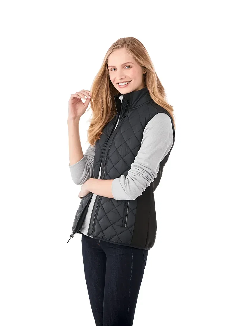 Customizable Women's SHEFFORD Heated Vest being worn
