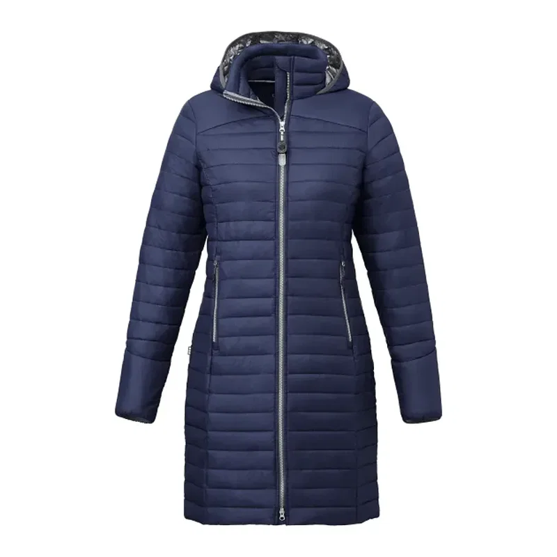 Custom Silverton Insulated Puff Jacket for Women - Long and Lightweight — view 5
