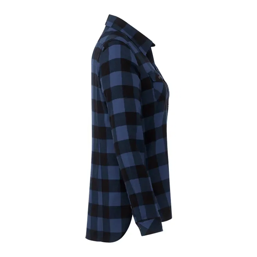 Custom Long Sleeve Women's Flannel Shirt - Roots73 Sprucelake — view 10