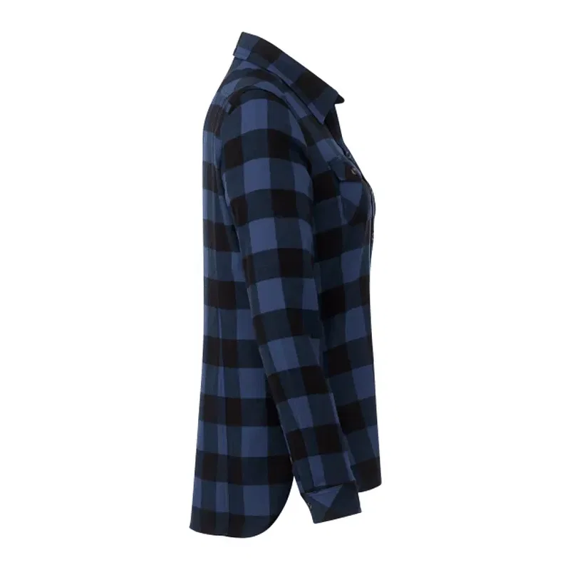 Custom Long Sleeve Women's Flannel Shirt - Roots73 Sprucelake — view 10
