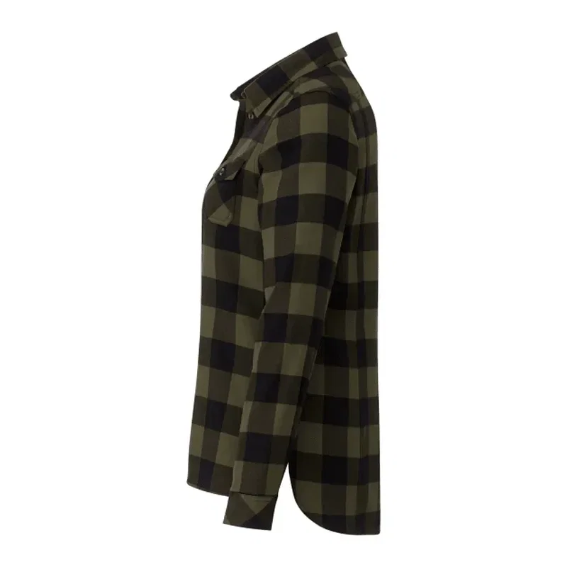 Custom Long Sleeve Women's Flannel Shirt - Roots73 Sprucelake — view 13