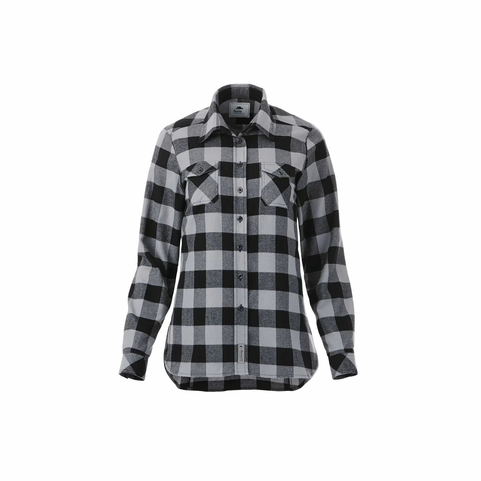 Custom Long Sleeve Women's Flannel Shirt - Roots73 Sprucelake — view 28