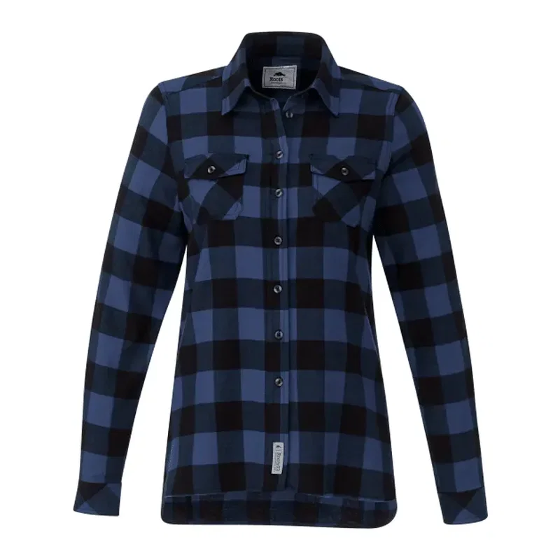 Custom Long Sleeve Women's Flannel Shirt - Roots73 Sprucelake — view 7