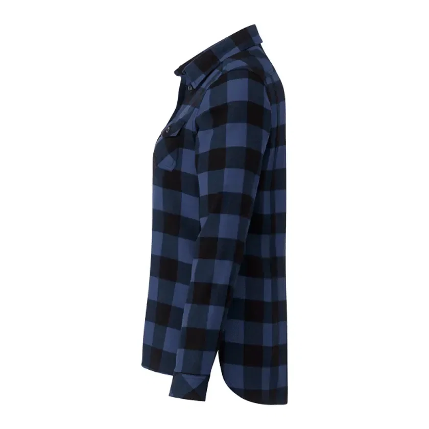 Custom Long Sleeve Women's Flannel Shirt - Roots73 Sprucelake — view 9