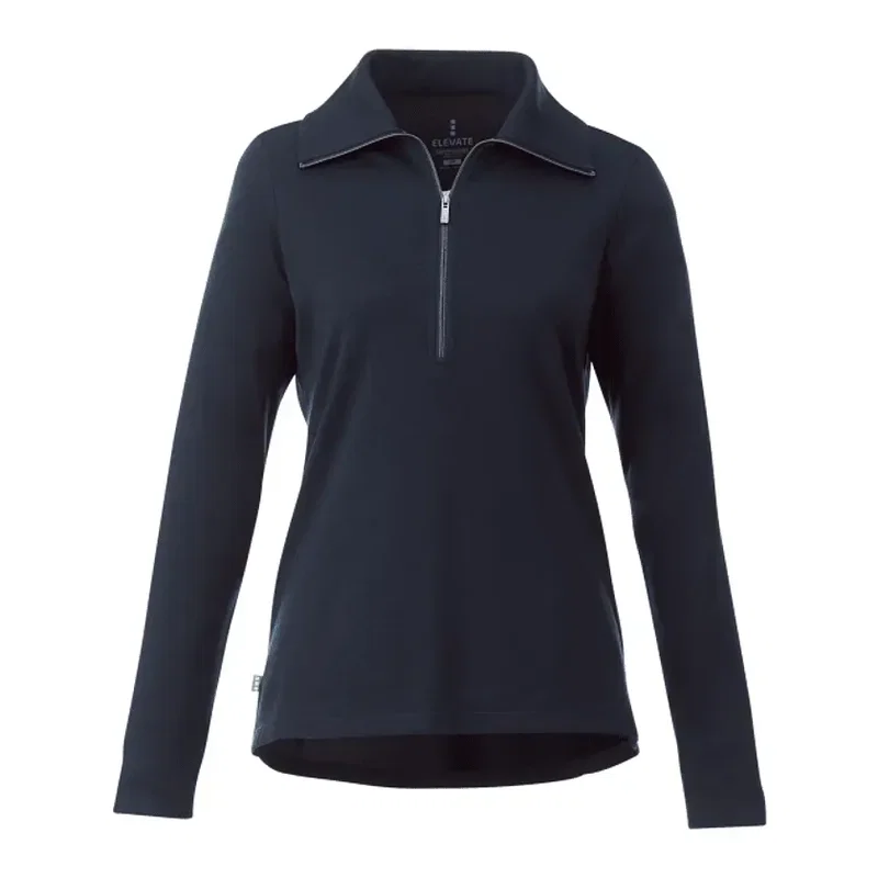 Custom Stratton Women's Knit Half Zip Top — view 7