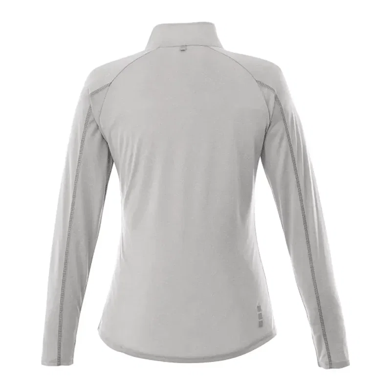 Customized TAZA Performance Knit Quarter Zip for Women with Thumb Holes — view 20