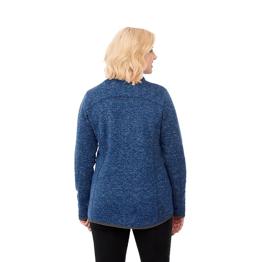 Custom Branded Women's Tremblant Full Zip Sweater Jacket with Thumb Holes — view 11
