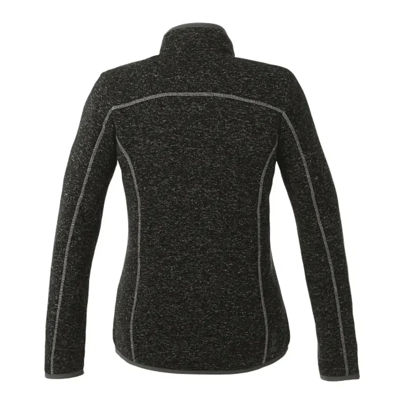Custom Branded Women's Tremblant Full Zip Sweater Jacket with Thumb Holes — view 2