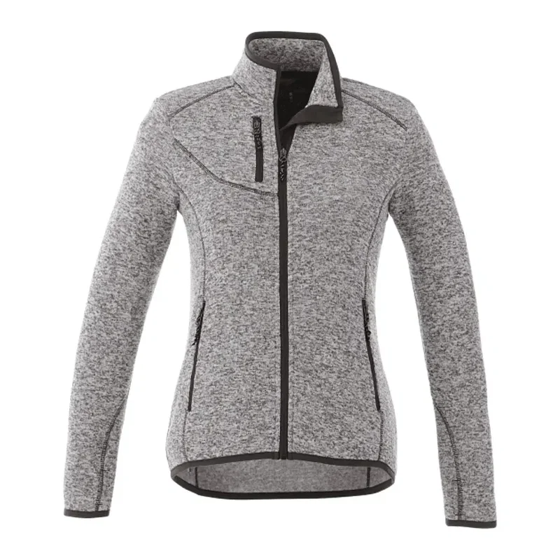 Custom Branded Women's Tremblant Full Zip Sweater Jacket with Thumb Holes — view 22