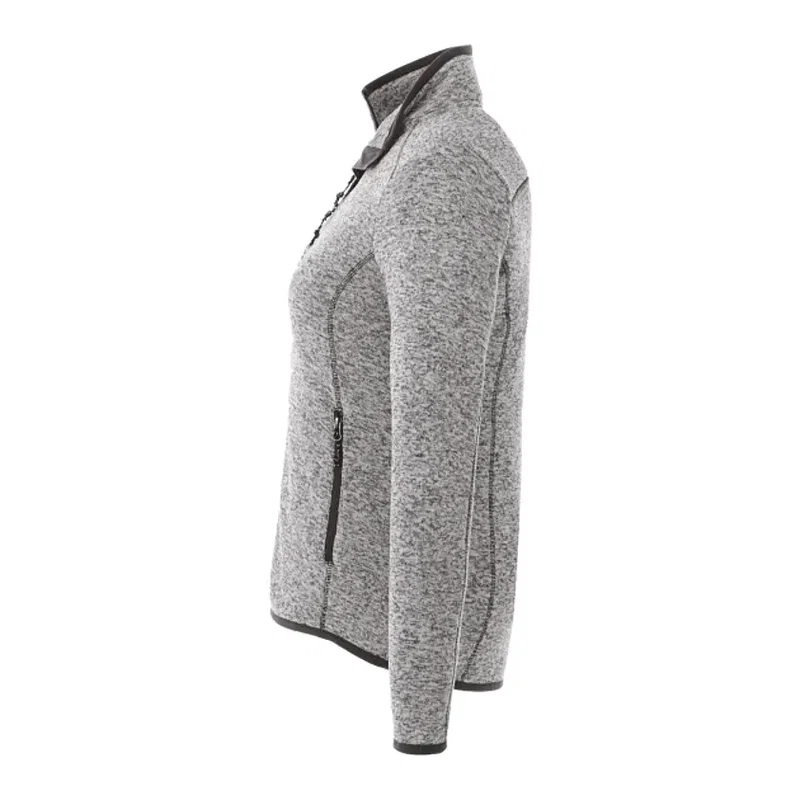 Custom Branded Women's Tremblant Full Zip Sweater Jacket with Thumb Holes — view 23