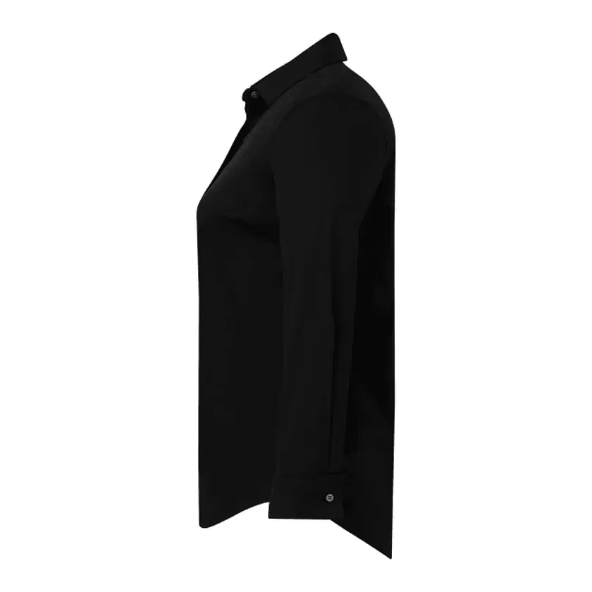 Custom UNTUCKit Tracey Long Sleeve Button Up Shirt for Women — view 5