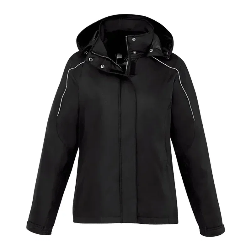 Customizable Valencia Waterproof Fleece 3-in-1 Jacket With Detachable Hood For Women — view 10
