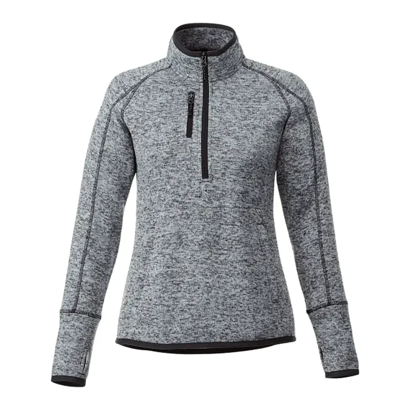 Custom Women's Vorlage Knit Half Zip Pullover Jacket — view 12