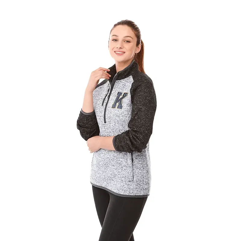 Custom Women's Vorlage Knit Half Zip Pullover Jacket — view 19