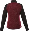 Women's Vorlage Knit Half Zip Pullover Jacket in Maroon Heather/Black Smk Hthr