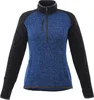 Women's Vorlage Knit Half Zip Pullover Jacket in Metro Blue/Black Smoke Heather