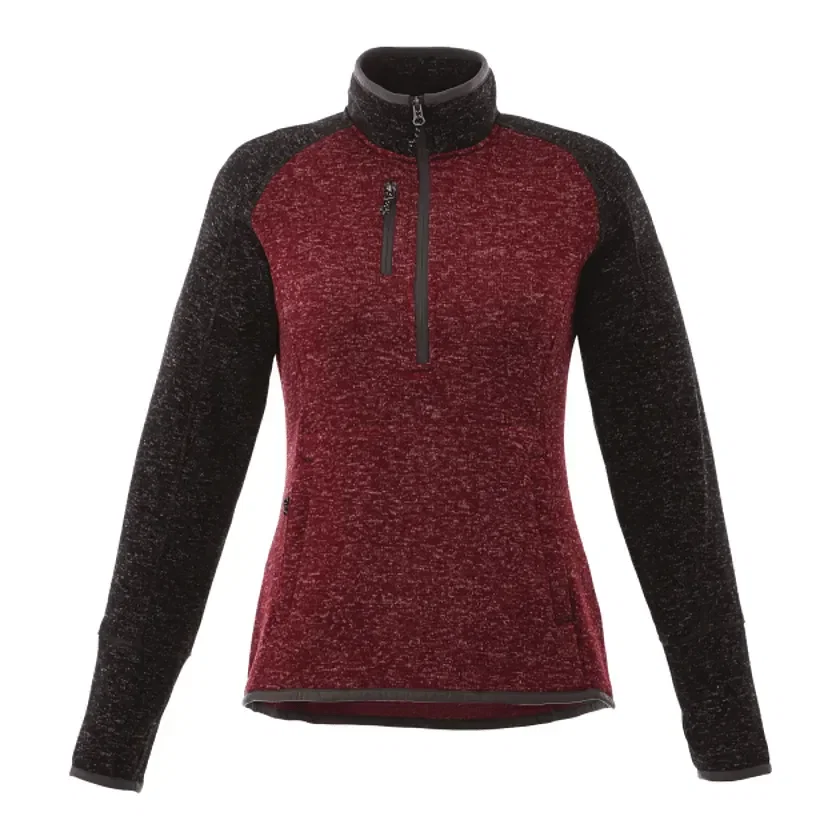 Custom Women's Vorlage Knit Half Zip Pullover Jacket — view 3