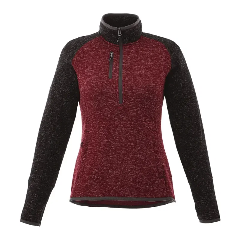 Custom Women's Vorlage Knit Half Zip Pullover Jacket — view 3