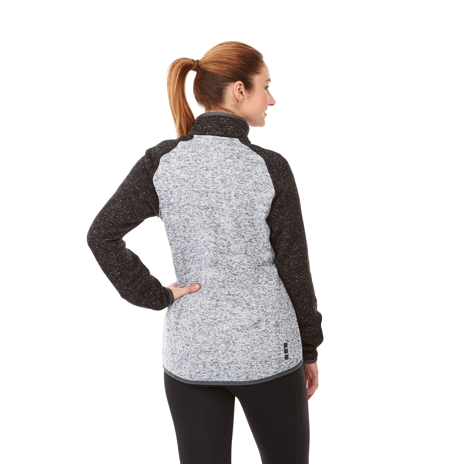 Custom Women's Vorlage Knit Half Zip Pullover Jacket — view 33