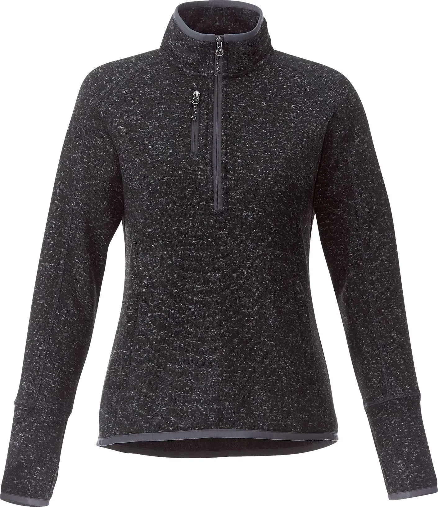 Custom Women's Vorlage Knit Half Zip Pullover Jacket — view 38