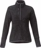 Women's Vorlage Knit Half Zip Pullover Jacket in Blk Smk Hthr/Blk Smk Hthr