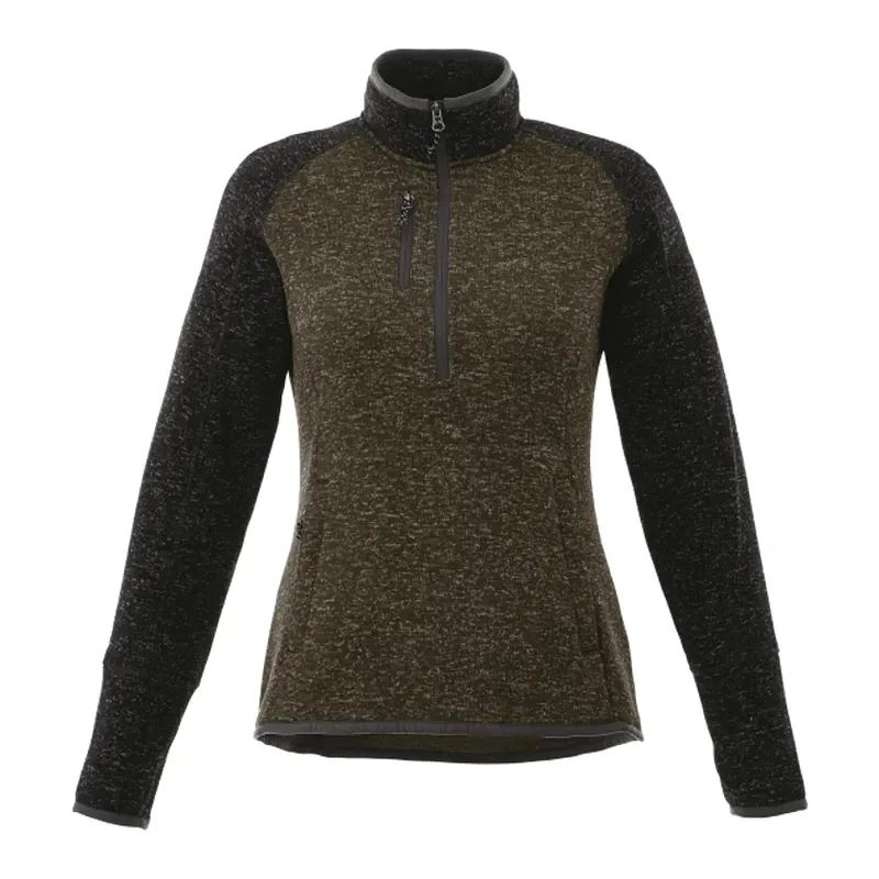 Custom Women's Vorlage Knit Half Zip Pullover Jacket — view 7