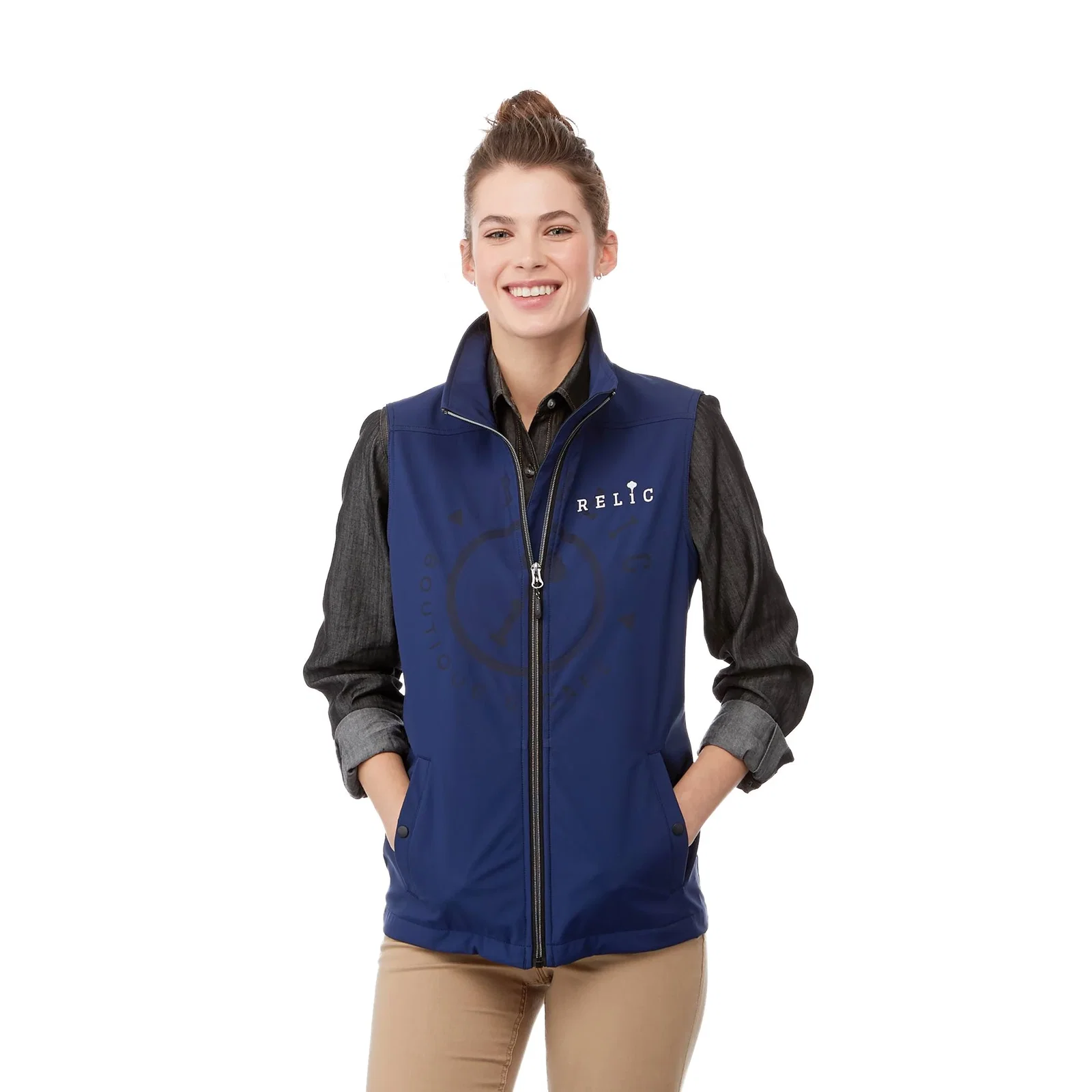 Custom Branded WARLOW Women's Waterproof Softshell Vest — view 14