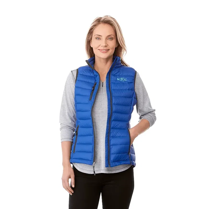 Custom Whistler Lightweight Down Puffer Vest for Women — view 7