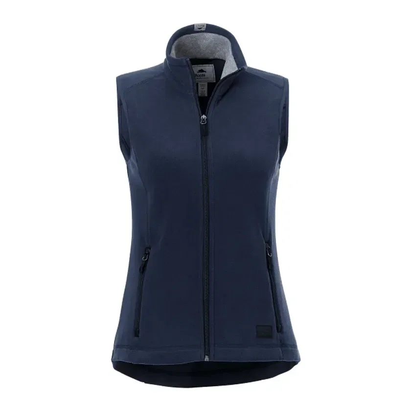 Custom Logo Microfleece Vest - Women's Willowbeach Roots73 — view 3