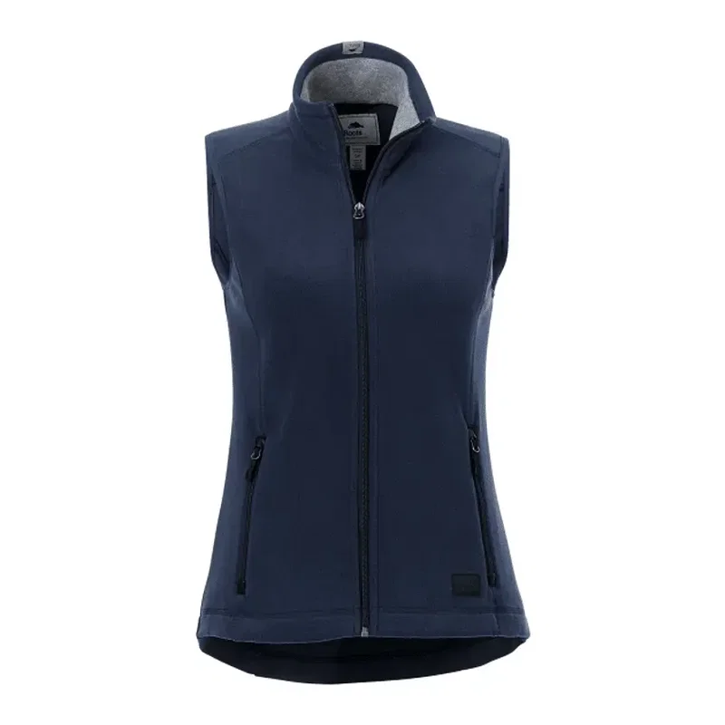 Custom Logo Microfleece Vest - Women's Willowbeach Roots73 — view 3