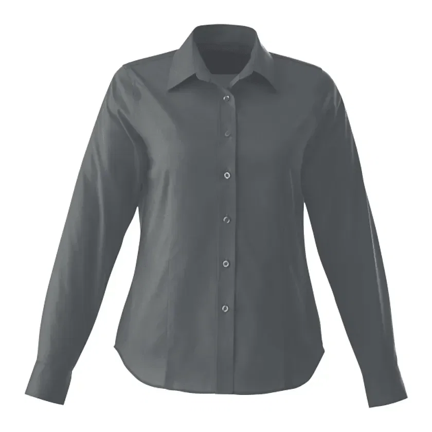 Custom Branded Wilshire Long Sleeve Button-Up Shirt for Women
