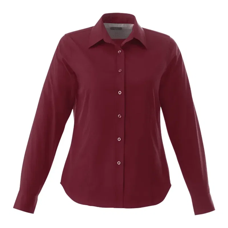 Custom Branded Wilshire Long Sleeve Button-Up Shirt for Women — view 12
