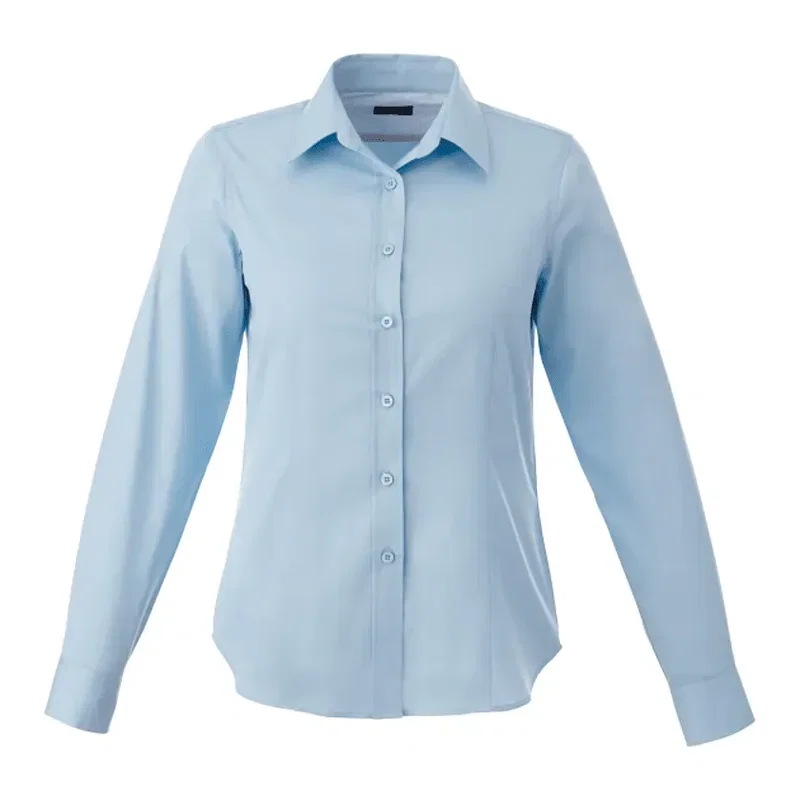 Custom Branded Wilshire Long Sleeve Button-Up Shirt for Women — view 14
