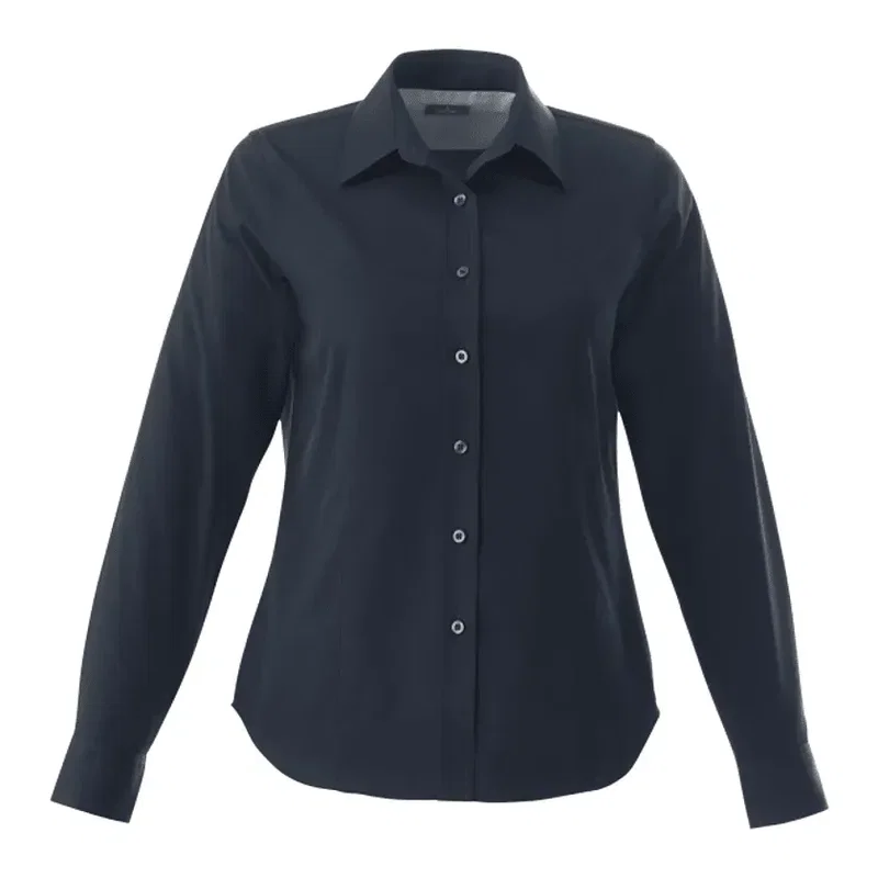 Custom Branded Wilshire Long Sleeve Button-Up Shirt for Women — view 18