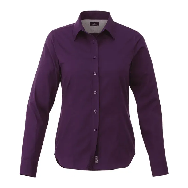 Custom Branded Wilshire Long Sleeve Button-Up Shirt for Women — view 20