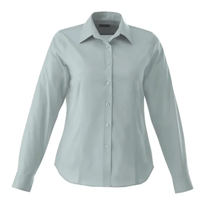 Custom Branded Wilshire Long Sleeve Button-Up Shirt for Women — view 24