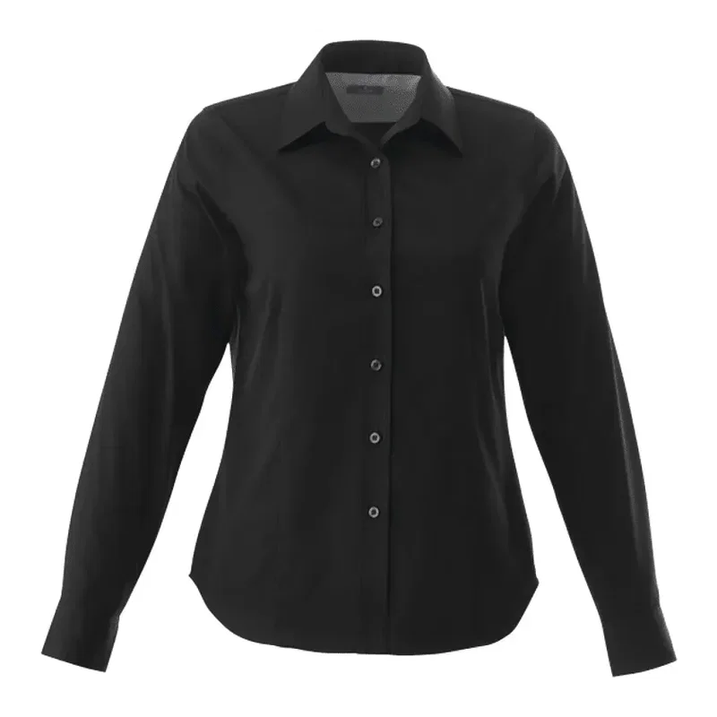 Custom Branded Wilshire Long Sleeve Button-Up Shirt for Women — view 26